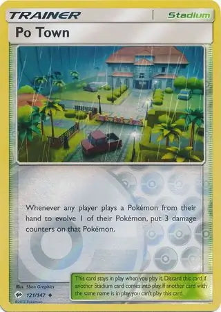 Burning Shadows Po Town #121/147 reverse holo